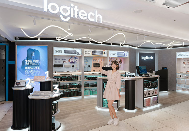 全台首間 Logitech 個人協作解決方案品牌概念店今（28）日進駐三創生活園區 2 樓，供消費者體驗智能高效鍵鼠