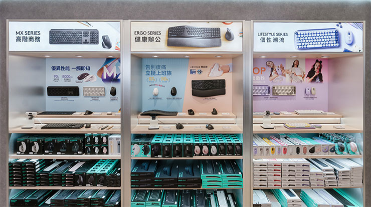 首間「個人協作解決方案」品牌概念店，展示個人協作解決方案全品類商品，滿足商務與學習使用需求