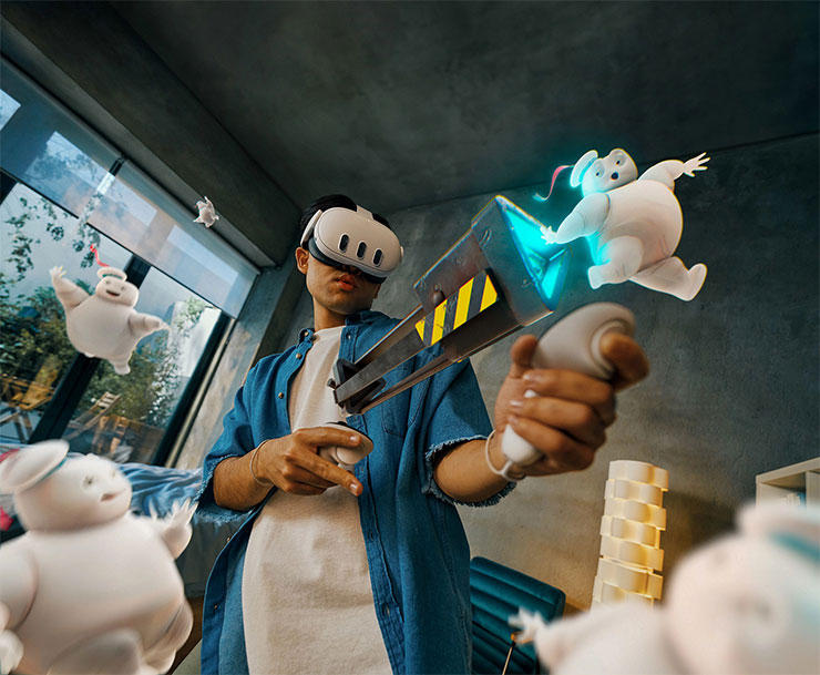 Meta Quest 3 體驗示意圖