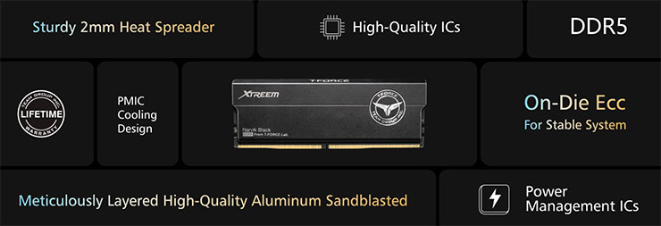 T-FORCE XTREEM DDR5 電競記憶體產品特色