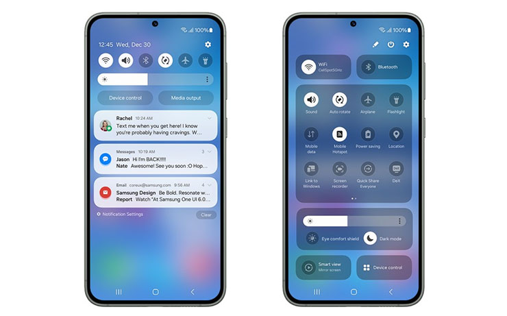 三星的 One UI 6（圖片來源：Samsung Newsroom）