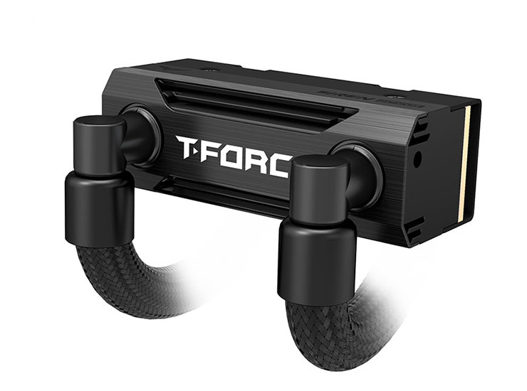 T-FORCE SIREN GD120S 一體式 SSD 水冷散熱器，水冷頭