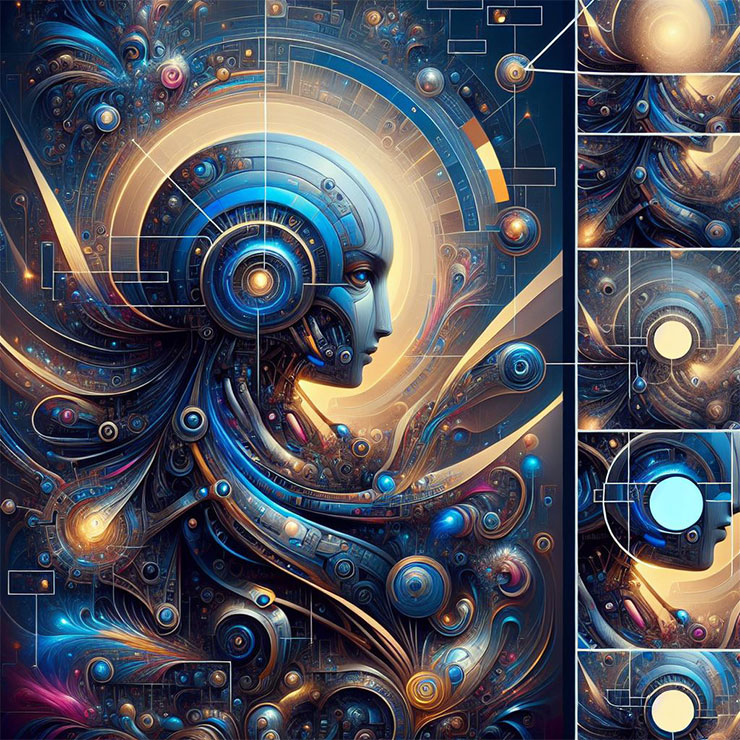 Meta 推出「Imagine」AI 圖片生成工具,第一手實測心得分享! - 阿祥的網路筆記本 使用 Bing Image Creator 下達「生成一張可以展現META AI生成影像工具特色的海報」的結果,相對畫面更豐富許多