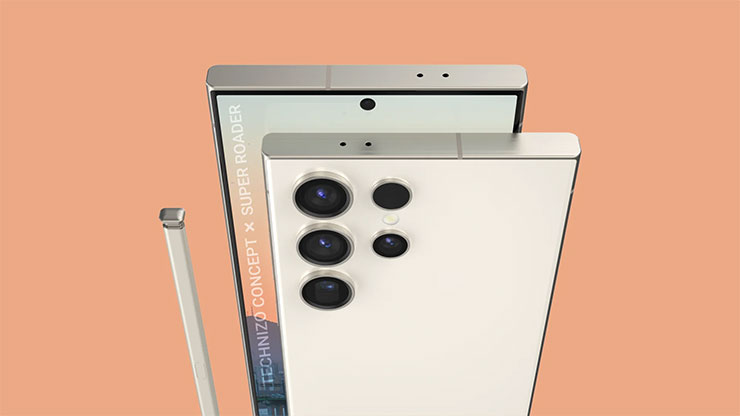 Galaxy S24 Ultra 流出渲染圖（圖片來源：Sammobile）