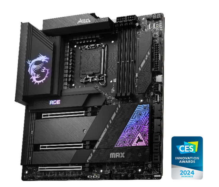 MSI 微星 CES 2024 火力全開!首款掌機 MSI Claw 曝光,新世代 QD-OLED 電競螢幕超亮眼! - 阿祥的網路筆記本 MSI 微星科技 MEG Z790 ACE MAX 主機板