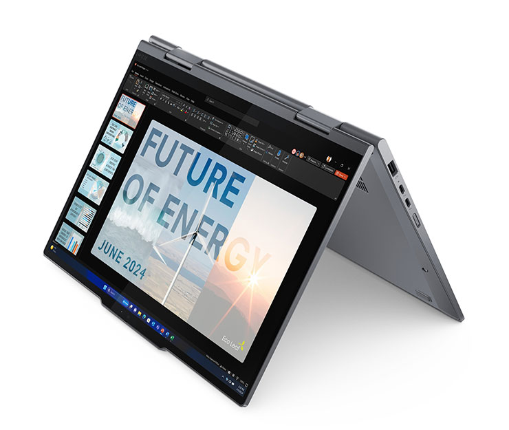 除了具備Intel Evo認證，ThinkPad X1 2-in-1翻轉筆電以使用者為導向，融入AI創新設計。