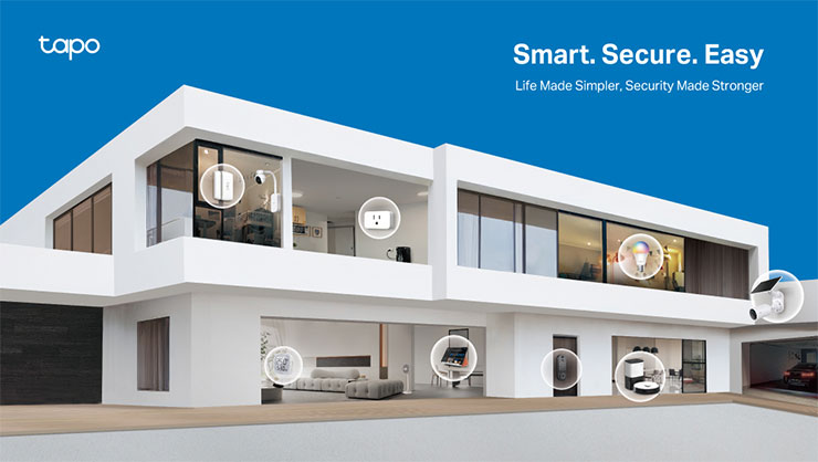 TP-Link更隆重展出智慧家庭控制中心、智慧清潔系統、照明系統、能源系統、自動化系統與環境系統並搭配 AI 科技，開啟全新Tapo智慧生活。