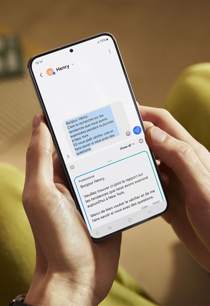 三星 Galaxy S24 系列正式發表,內建 Galaxy AI 宣告 Galaxy S 系列進入「行動 AI 時代」! - 阿祥的網路筆記本 三星鍵盤加入 AI 後,可透過「智慧寫手」功能提供不同風格、情境的文字回覆內容
