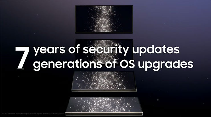 三星 Galaxy S24 系列正式發表,內建 Galaxy AI 宣告 Galaxy S 系列進入「行動 AI 時代」! - 阿祥的網路筆記本 三星官方宣告 Galaxy S24 將提供長達 7 年的系統版本、系統安全性更新。