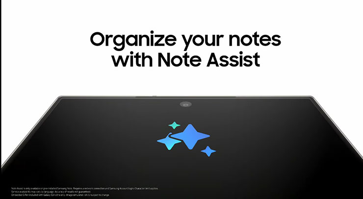 三星 Galaxy S24 系列正式發表,內建 Galaxy AI 宣告 Galaxy S 系列進入「行動 AI 時代」! - 阿祥的網路筆記本 Samsung Notes 的筆記輔助功能會是常做筆記、整理筆記使用者的神器