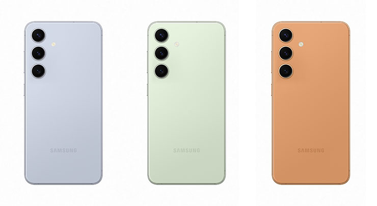 Galaxy S24三星商城限定色-晶石藍、貓眼綠、砂岩橙