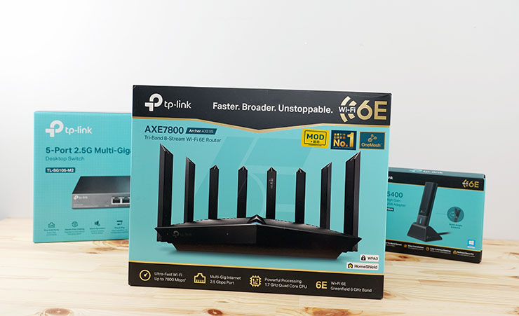 對於重視網路穩定性、速度與內部網路有線、無線傳輸效能的使用者來說， TP-Link Archer AXE95 能一次滿足所有需求，同時也可以考慮同步升級 2.5 Gbps 規格的網路交換器 TL-SG105-M2 與 WiFi 6E 網卡 Archer TXE70UH 讓硬體環境一次到位，帶來更「有感」的飆網體驗。
