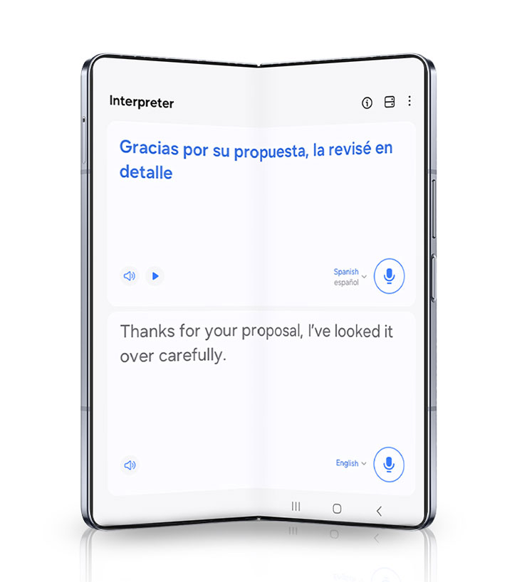 透過Galaxy AI 出國旅行時還能以「翻譯助理」暢所欲言