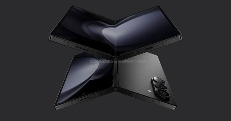 Galaxy Z Fold 6 首度曝光外觀渲染圖,風格略有不同 - 阿祥的網路筆記本 Galaxy Z Fold 6 渲染圖