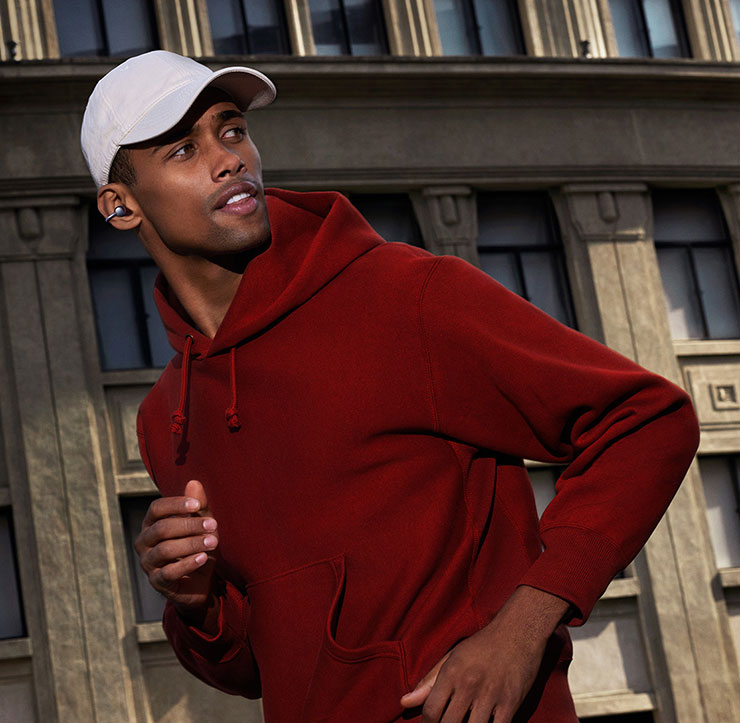 HUAWEI FreeClip即便是跑步、登山、健身等激烈運動也不易掉落_使用情境圖