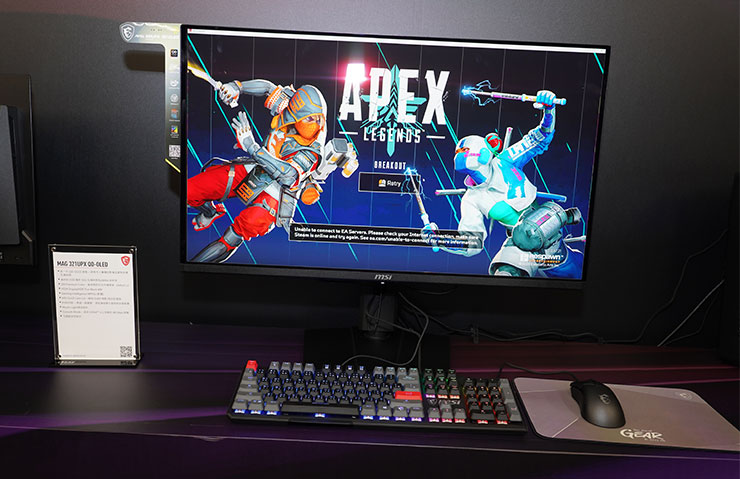 MAG 321UPX QD-OLED，32吋 UHD 解析度的機種