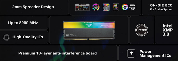 十銓科技推出 T-FORCE XTREEM ARGB DDR5 桌機記憶體,打造極光氛圍與卓越性能! - 阿祥的網路筆記本 T-FORCE XTREEM ARGB DDR5 桌機記憶體特色一覽