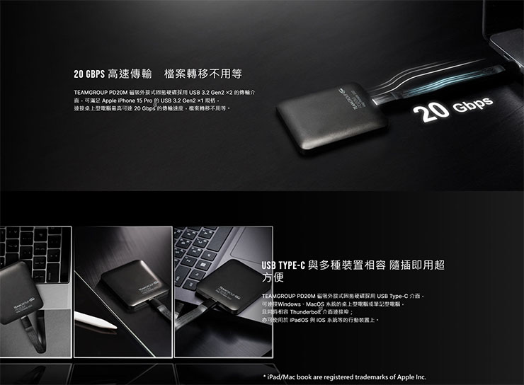 十銓讓儲存設備夠便捷、夠靈巧!TEAMGROUP PD20M 磁吸外接式固態硬碟及 ULTRA CR-I MicroSD 記憶卡讀卡機同步發表! - 阿祥的網路筆記本 PD20M