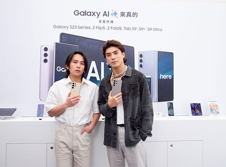 演員林哲熹、巫建和受邀搶先體驗 Galaxy AI