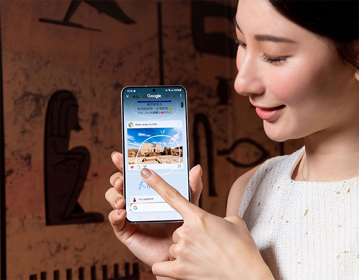 熱門景點搜尋靠「搜尋圈」功能一出手就搞定