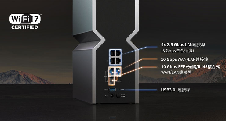 TP-Link Archer BE800 具備19 Gbps的三頻 Wi-Fi 7網路，帶來前所未有的閃電飆網體驗。