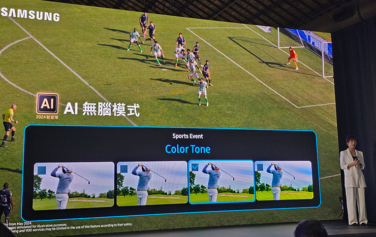 AI 技術可以自動化為使用者帶來最符合需求的視聽效果優化，使用起來真的可以「無腦」。