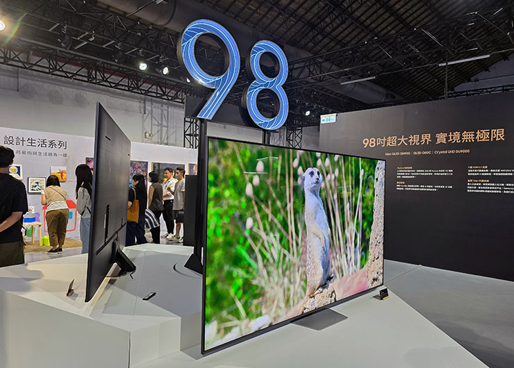 三星今年 UHD、QLED、Neo QLED 三個系列都將推出 98 吋的超大尺寸機型