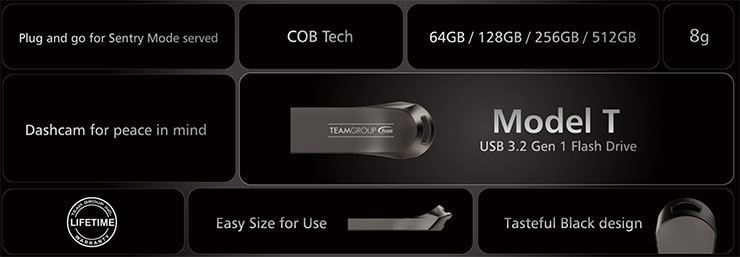 為特斯拉電動車量身打造!TEAMGROUP Model T USB 3.2 Gen 1 隨身碟完美支援行車記錄儲存! - 阿祥的網路筆記本 TEAMGROUP Model T USB 3.2 Gen 1 隨身碟產品特色一覽