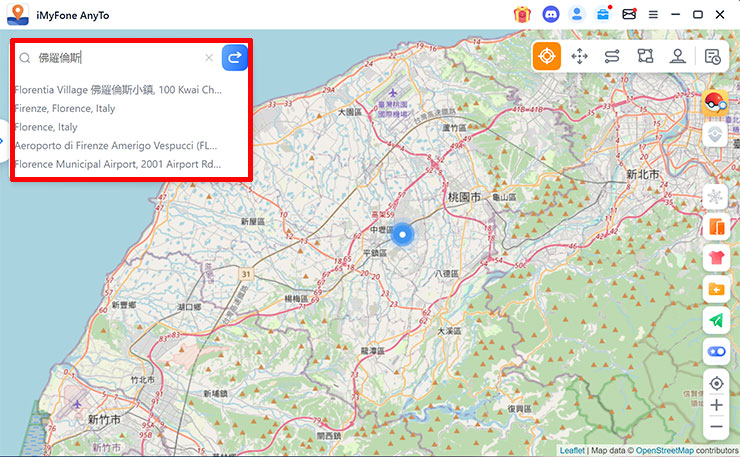 iPhone 定位修改 5 個活用方式~4 種方法深入解析! - 阿祥的網路筆記本 Locawhere AnyTo 預設會是「單點定位」功能,就是可直接點選地圖任一位置進行瞬移,或是我們可以輸入「地點」的關鍵字,來找到想要前往的地方。