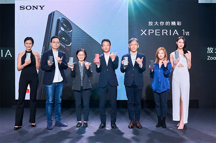 Sony 宣布在台推出年度旗艦新機，攜手電信夥伴出席迎接 Xperia 1 VI登台。