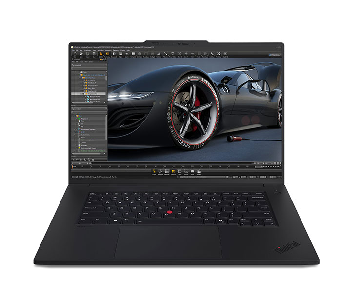 ThinkPad P1 Gen 7搭載Intel Core Ultra處理器、Intel vPro平台以及NVIDIA RTX 顯示卡，將AI工作流暢度提升至全新境界。