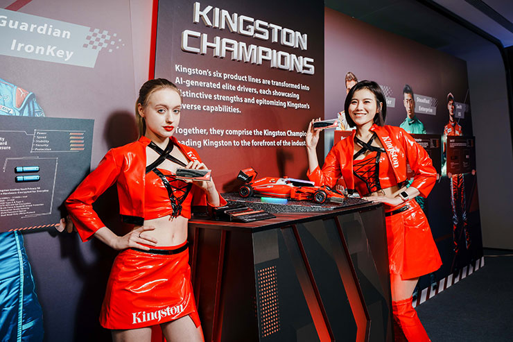【COMPUTEX 2024】金士頓「衝破極限」賽車主題展間首度曝光 DDR5 限量賽車記憶體、DDR5 CAMM2 及 AI 應用 - 阿祥的網路筆記本 金士頓透過AI繪圖將旗下六大產品線化身為頂尖車手,各自展現其獨特優勢,打造一支滿足多元需求的菁英車隊。