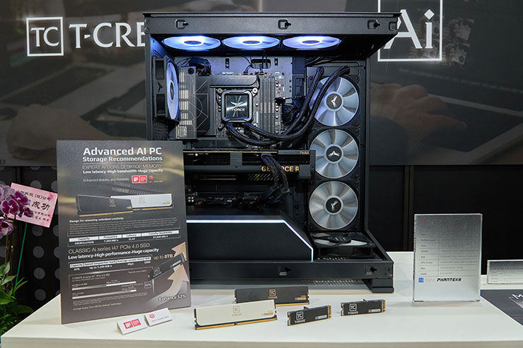 掌握科技前瞻!十銓科技 COMPUTEX 2024 新品一次全覽,持續為 AI、遊戲與創作者助力! - 阿祥的網路筆記本 針對 AI 生成式應用的需求,十銓的 T-CREATE Ai Series 產品也給出了完整的答案。