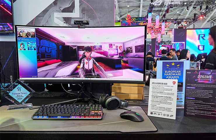 重點新品提前看!MSI 新品全曝光~COMPUTEX 2024 五大重點整理! - 阿祥的網路筆記本 MPG 341CQPX QD-OLED 提供同尺寸顯示器更升級的規格。