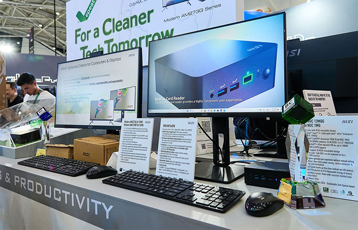 重點新品提前看!MSI 新品全曝光~COMPUTEX 2024 五大重點整理! - 阿祥的網路筆記本 商務螢幕 PRO MP245PG 具備 100Hz 更新率,也能與 MSI 迷你主機、其他同系列顯示器有很好的整合度。