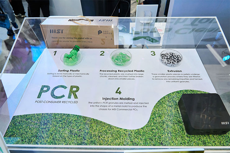 重點新品提前看!MSI 新品全曝光~COMPUTEX 2024 五大重點整理! - 阿祥的網路筆記本 MSI Cubi NUC 迷你主機採用了 PCR 作為產品外殼的原料,訴求環保與降低碳排。