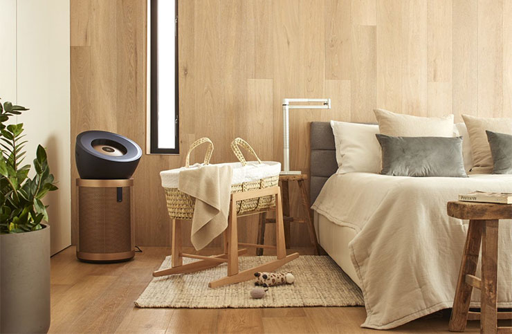 Dyson Purifier Big+Quiet Formaldehyde 強效極靜甲醛偵測空氣清淨機BP04配備固態甲醛感應器，可淨化高達 30 坪的空間，為大坪數家庭消除甲醛，保持室內潔淨空氣持續流通。