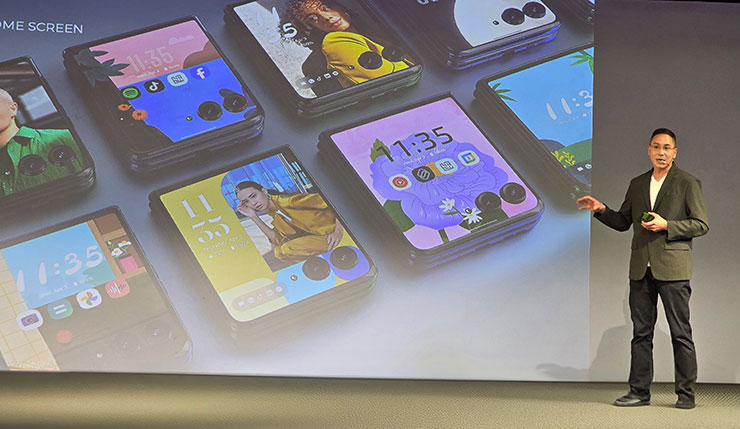 透過 AI 功能也能讓 razr 50 系列更具個人化風格