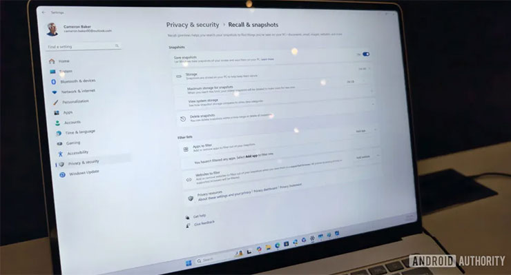 Copilot+ 的 Recall 功能