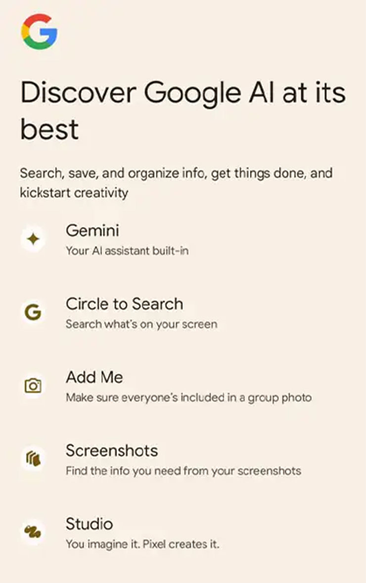 將在 Pixel 9 上出現 Google AI 的功能