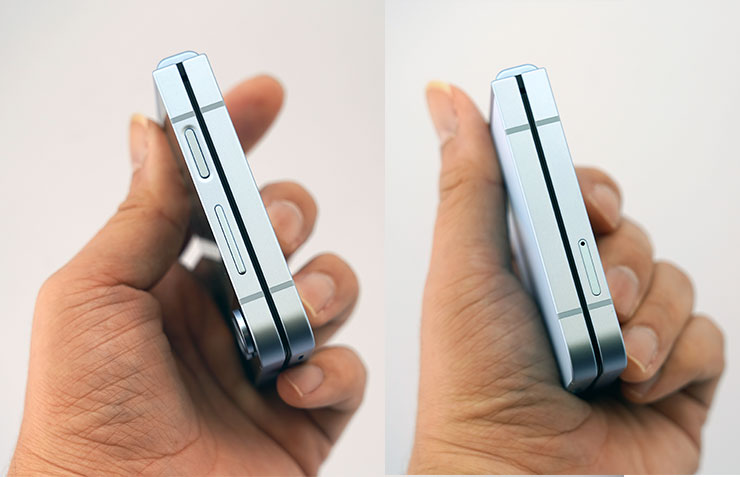 AI For All!三星推出全新摺疊雙旗艦 Galaxy Z Fold6、Z Flip6 ,打造完整 AI 行動生態圈!實機搶先動手體驗心得分享! - 阿祥的網路筆記本 機身左右側,配置音量鍵、指紋辨識側鍵與 SIM 卡槽與前代同,但機身摺疊時明顯感受到密合度更好。