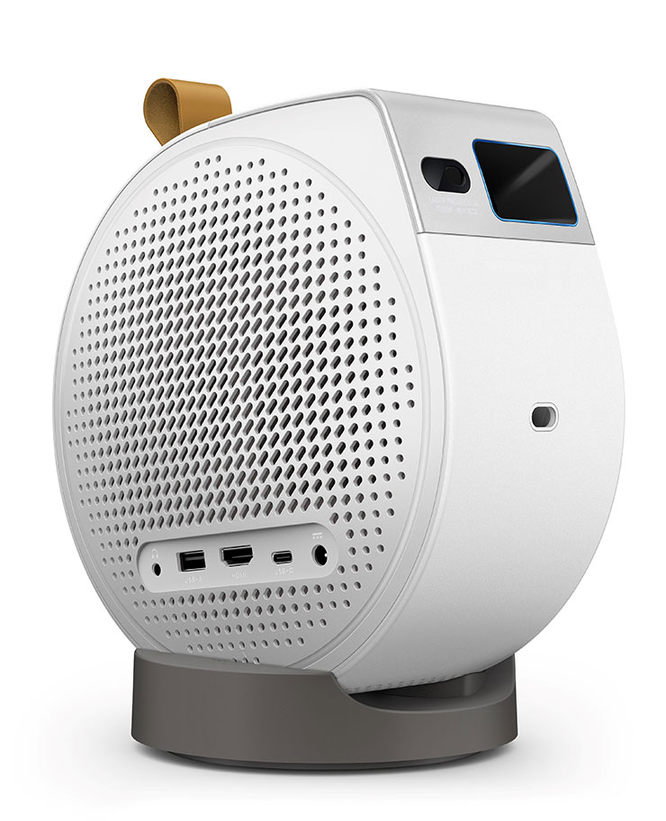 BenQ GV50雷射智慧微型投影機_產品照_側45度