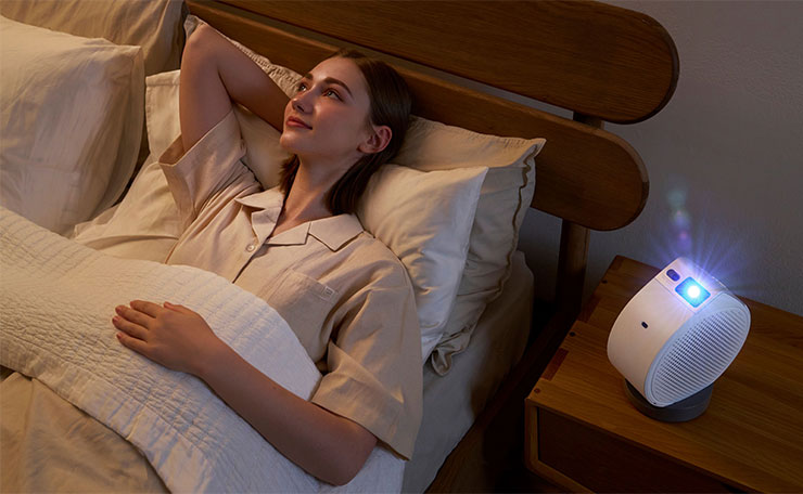 全球第一款為躺而生的投影機_BenQ GV50雷射智慧微型投影機2