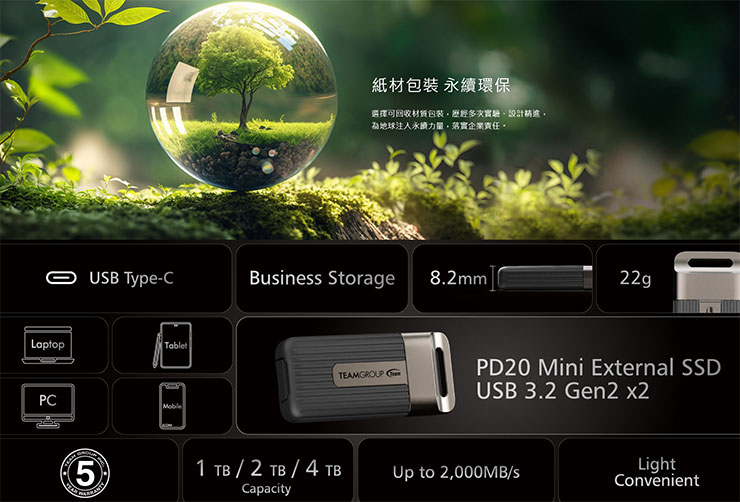 十銓發表 TEAMGROUP PD20 迷你外接式固態硬碟,超大容量輕鬆攜帶! - 阿祥的網路筆記本 TEAMGROUP PD20 迷你外接式固態硬