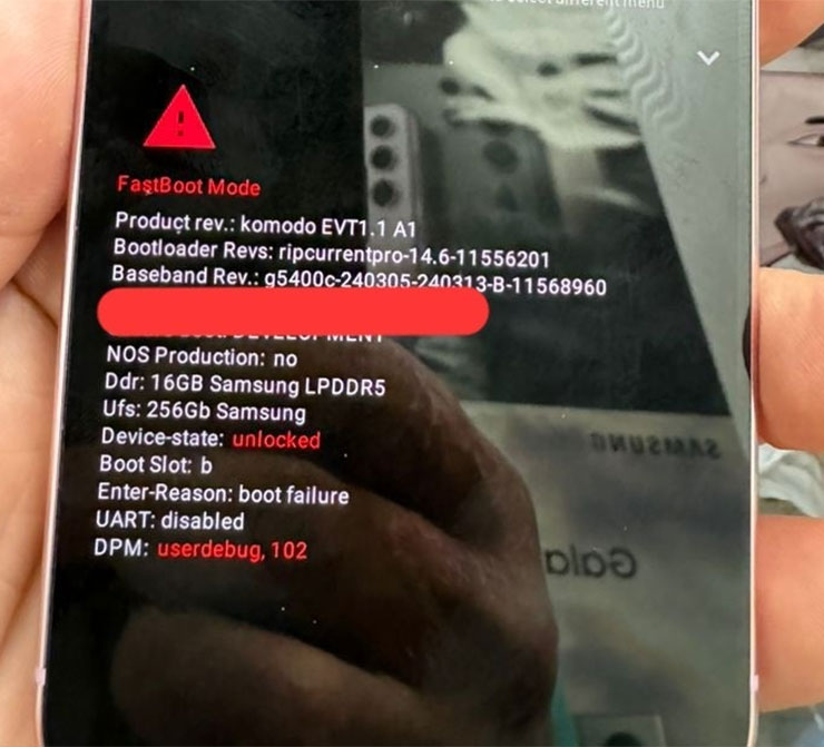 流出的 Pixel 9 Pro XL 的 FastBoost Mode 選單可以看到詳細的硬體規格資訊