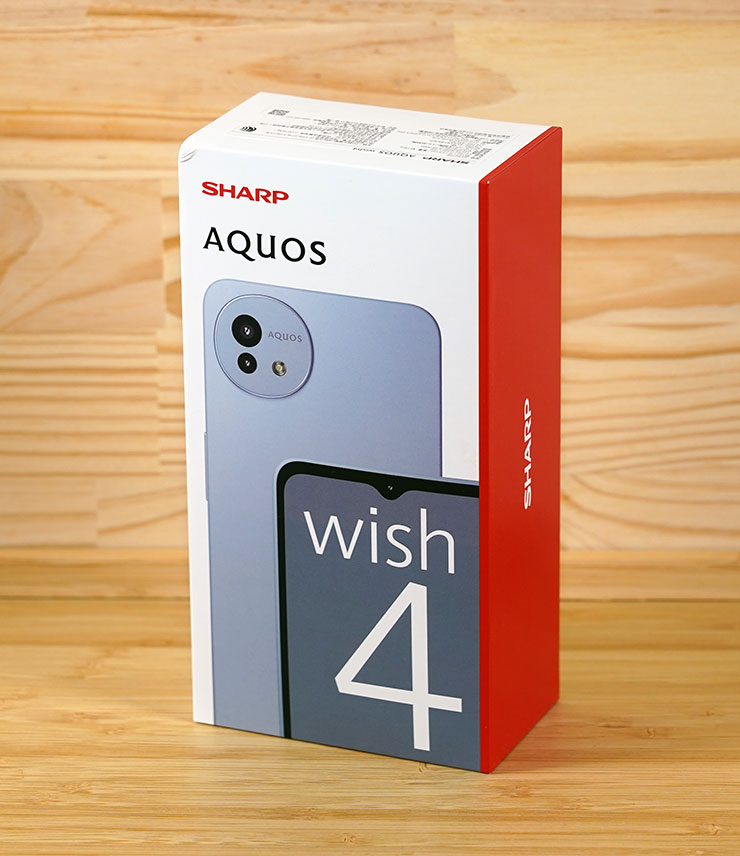 SHARP AQUOS Wish4 開箱實測:日系簡約美型、功能完整,堅固耐用無可挑剔! - 阿祥的網路筆記本 SHARP AQUOS Wish4 的外盒採用白紅搭配的設計,簡單且識別度高。