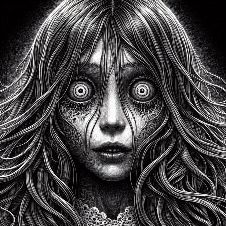 伊藤潤二 Prompt 1：Copilot 影像建立工具