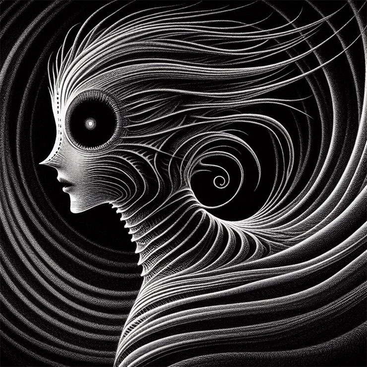 伊藤潤二 Prompt 4：Copilot 影像建立工具