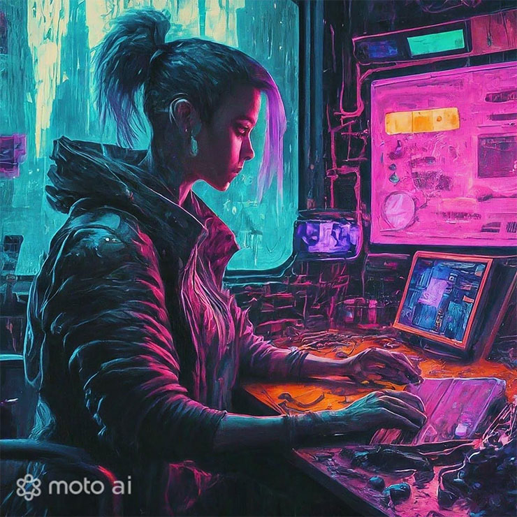 賽柏龐克故事 Prompt 1：Magic Canvas