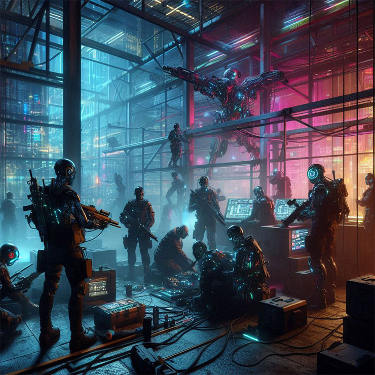 賽柏龐克故事 Prompt 4：Copilot 影像建立工具